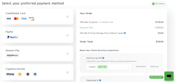 Choose Your Preferred Payment Method