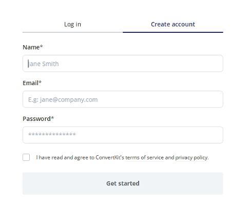 Create A New ConvertKit Account