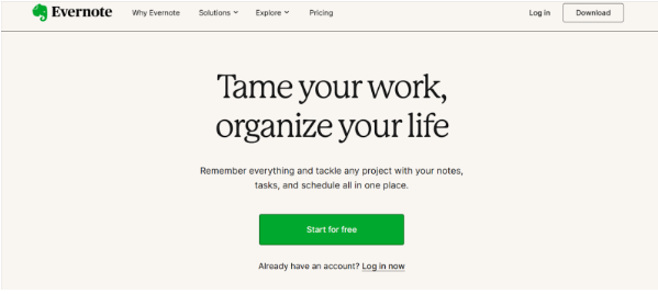 Evernote Website