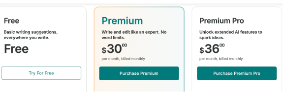 ProWritingAid Pricing 