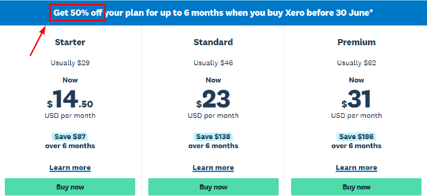 Xero Discounts
