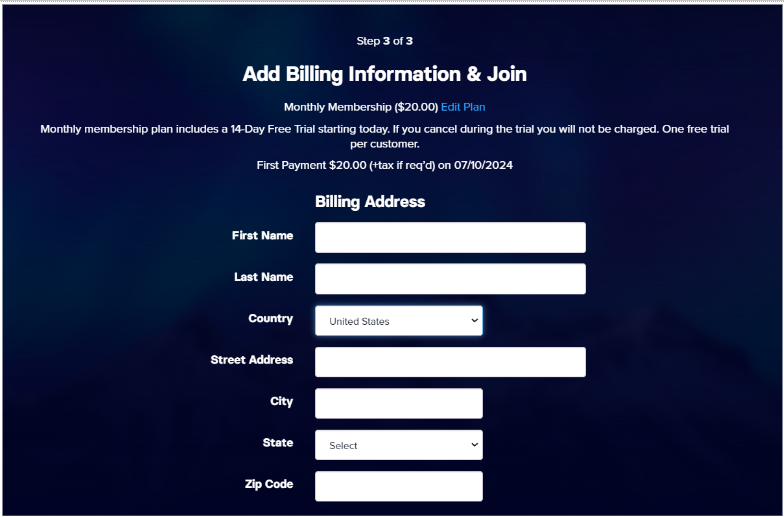  Add Details Of Your Billing Address