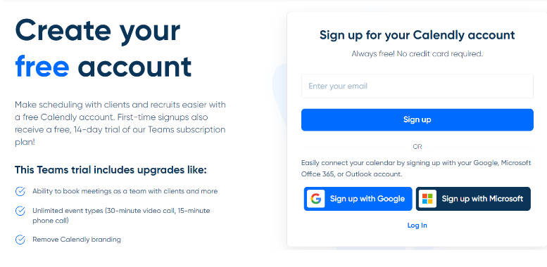 Create A New Account For Free