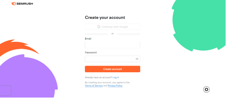 Create A New Semrush Account