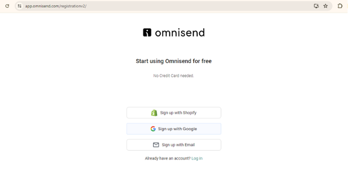 Create Omnisend Account