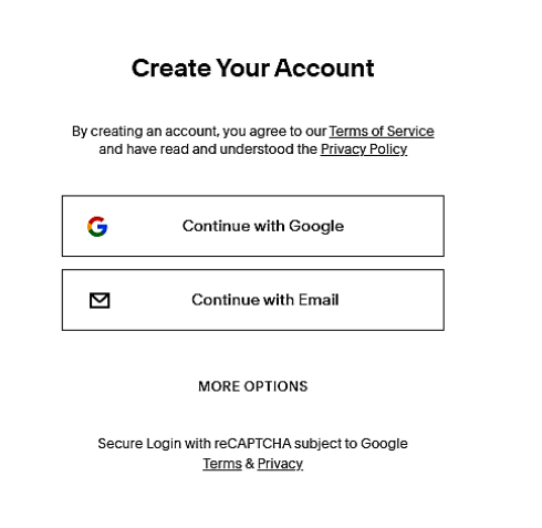 Create Your Squarespace Account 