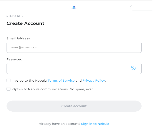  Enter Your Email Address & Create Account