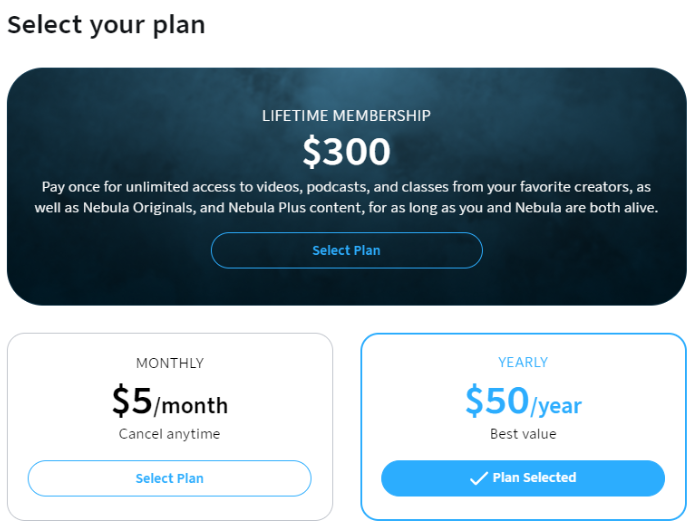 Nebula Pricing