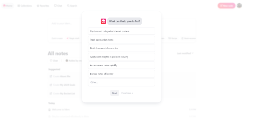 Select Your Primary Use Case For Mem