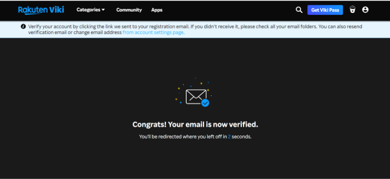 Successfully Verified Your Account