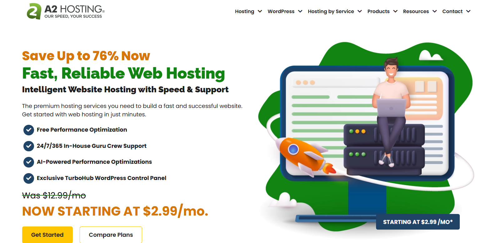 A2 Hosting Website