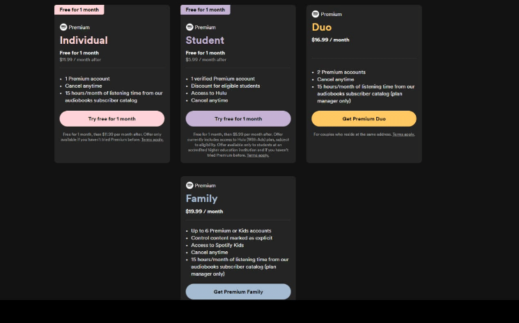 Choose Between Individual Or Student Plans