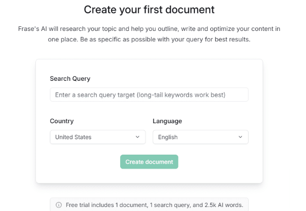 Create Your First Document