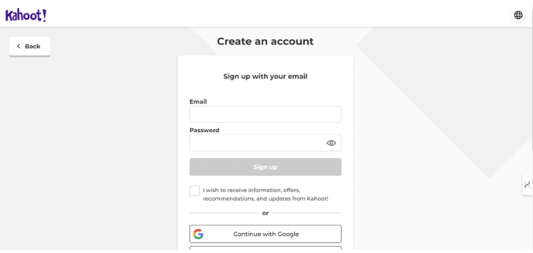 Create Your Kahoot Account