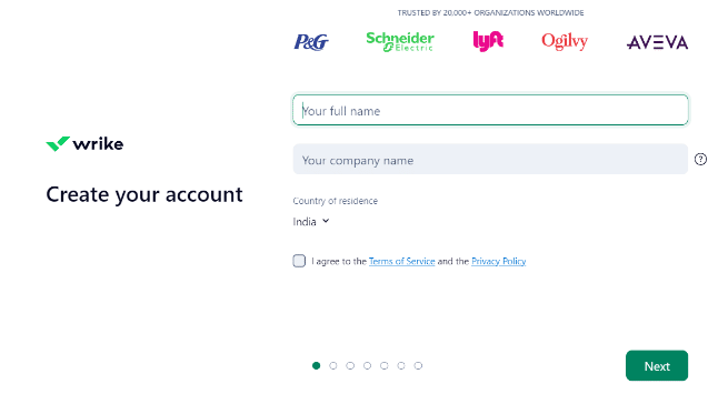 Create Your Wrike Account