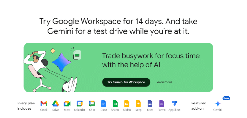 Features Included With Google Workspace