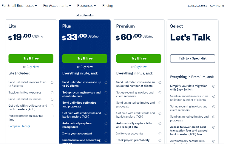 Freshbook Pricing & Plans