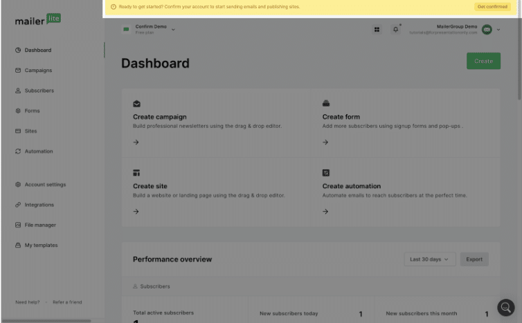 Mailer Dashboard