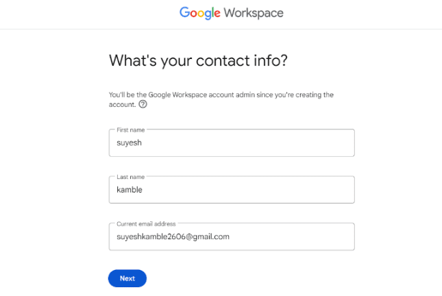 Provide Contact Information