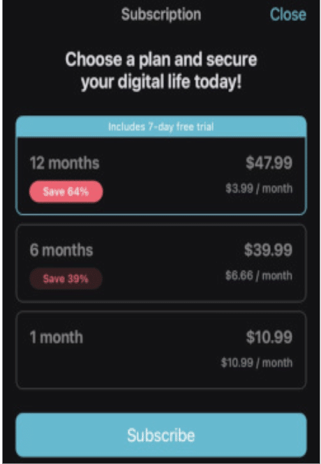 Select The 12-month Plan