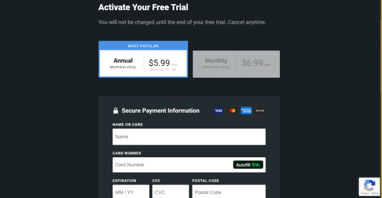 Select a Subscription Plan