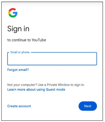 Sign In To Your Google Account