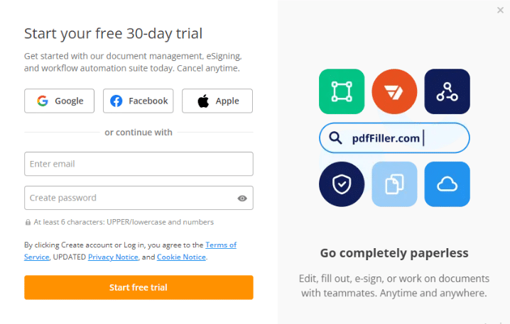 Start Your Free 30-day Trial