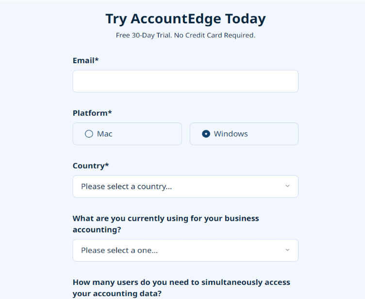 Try Accountedge Today