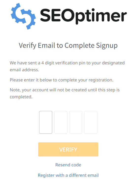 You Have To Verify Your Email Address To Get Started