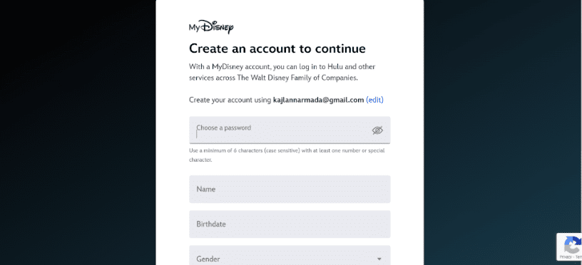 Create An Account To Continue