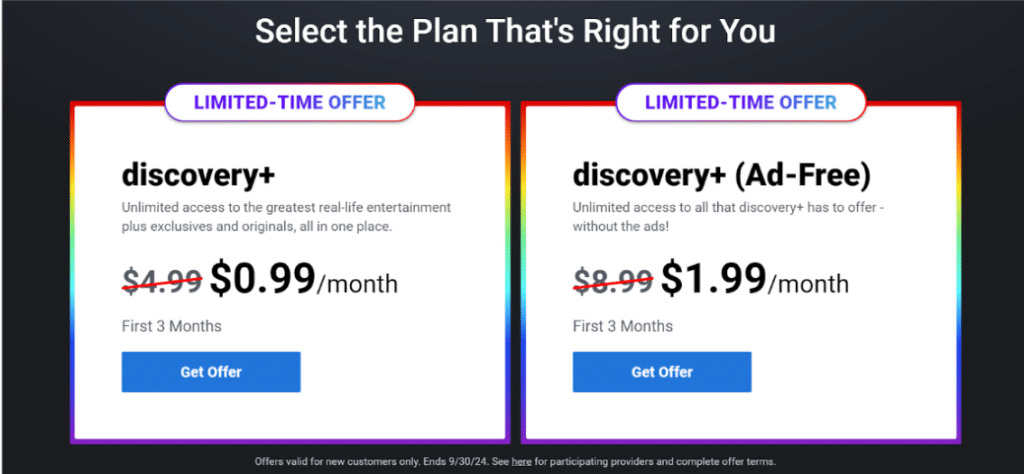 Discovery+ Discount