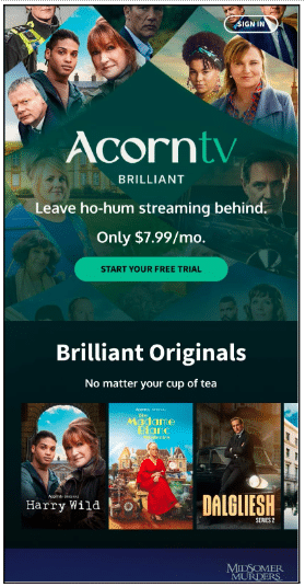 Visit the official Acorn TV Website