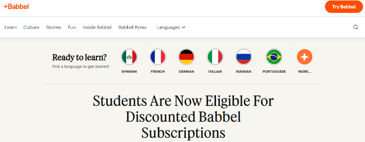 Babbel Discounts