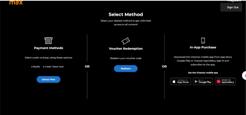 Choose The Payment Method