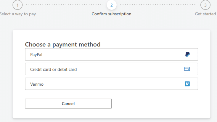 Choose Your Payment Method