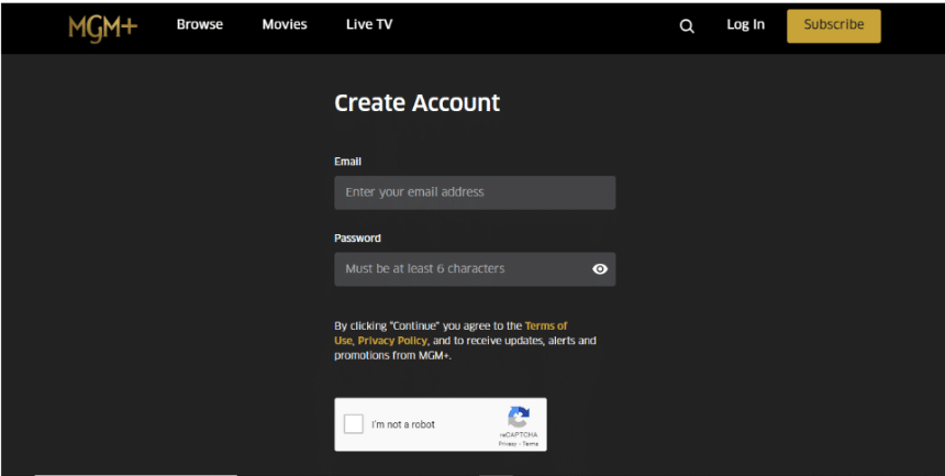 Create Account