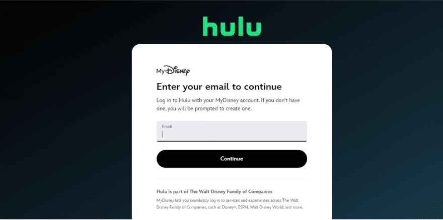 Create Your Hulu Account