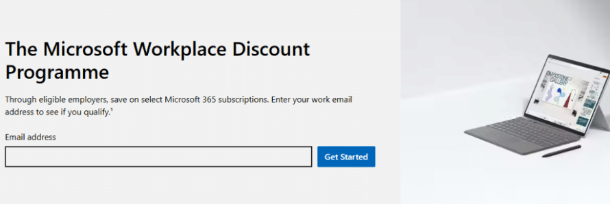 Microsoft Workplace Discount Programme