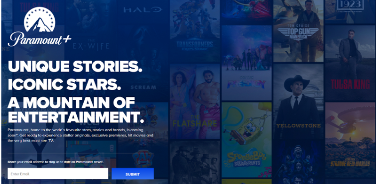 Paramount+ Website