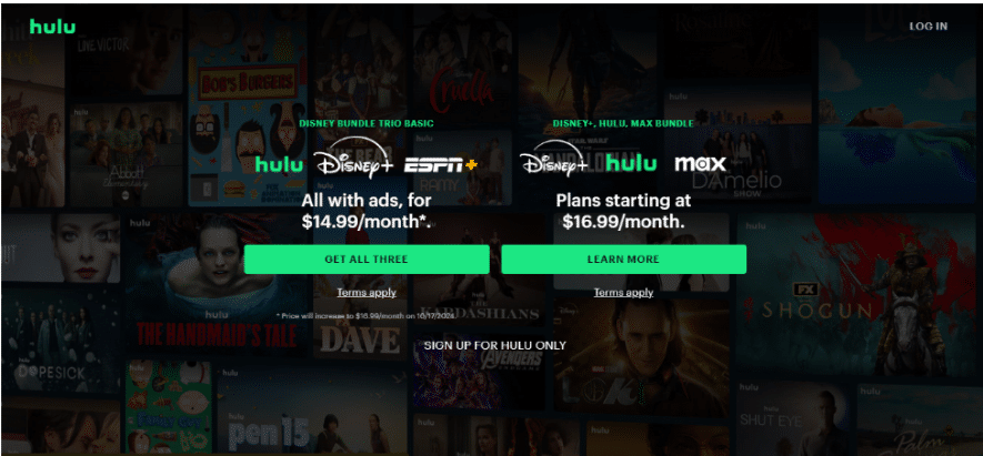 Visit The Official Hulu's Website