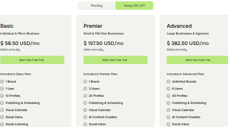 Eclincher Pricing Plans