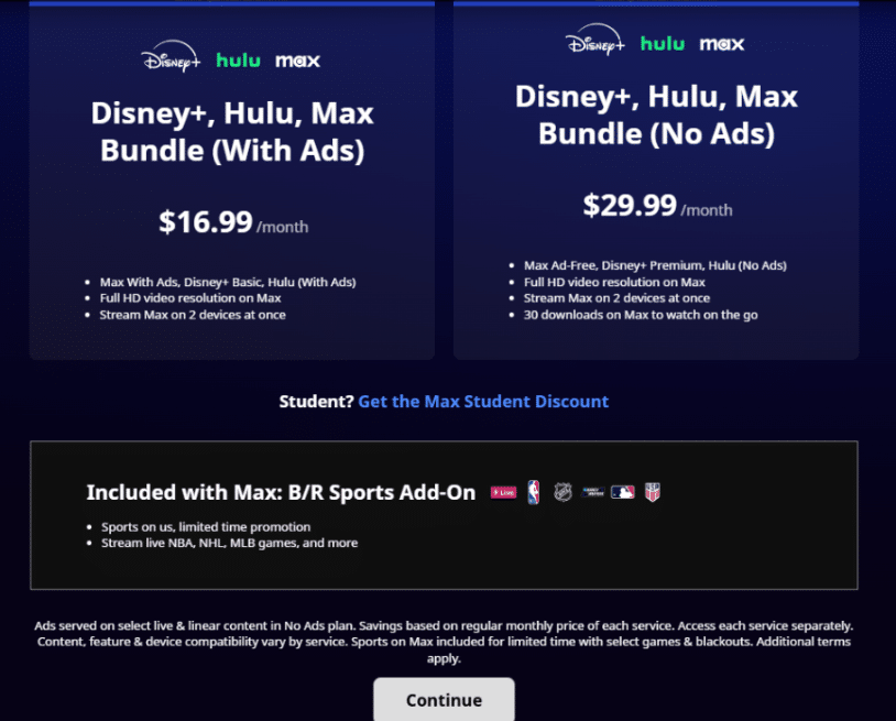 HBO Max Bundle Pricing