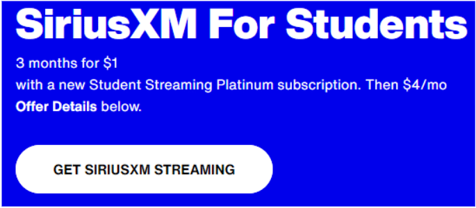 SiriusXM For Students