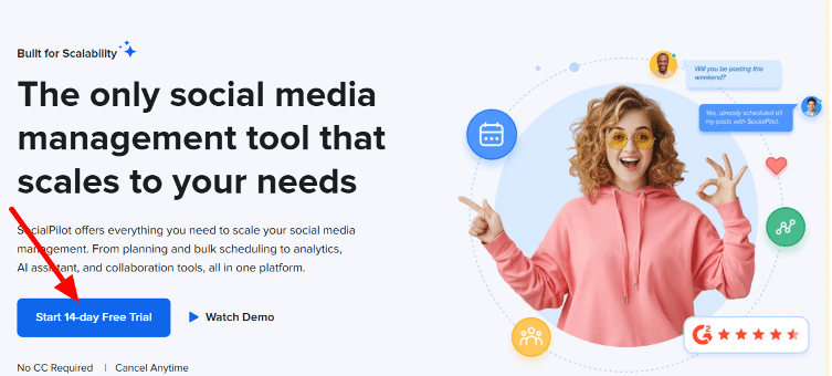 SocialPilot Homepage