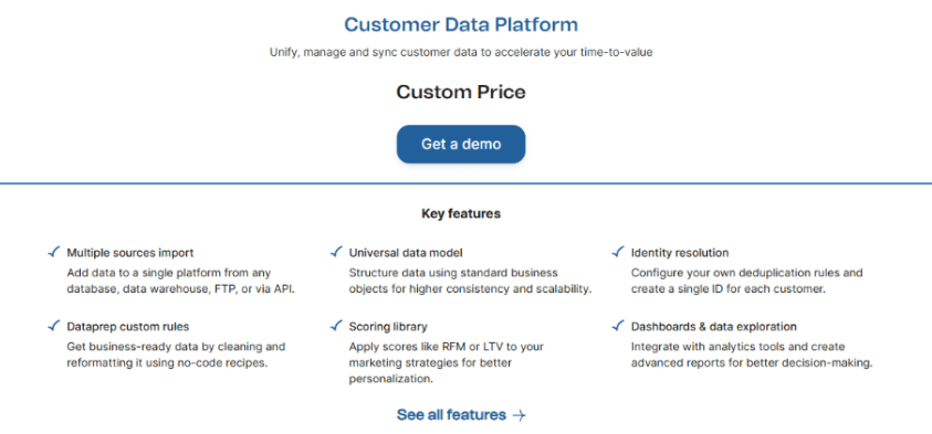 Brevo Customer Data Platform Pricing Plan