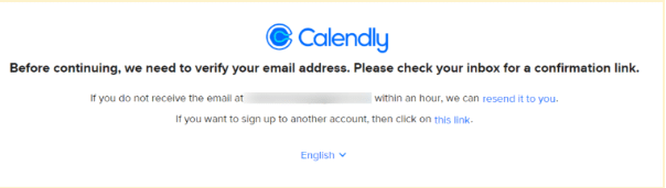 Calendly verfication process