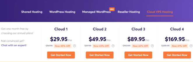 Chemicloud VPS hosting plans