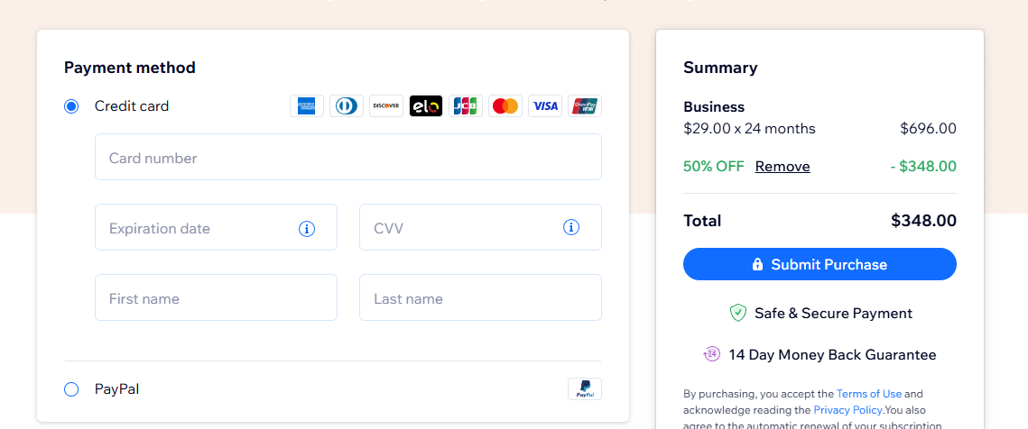 Complete The Payment Process