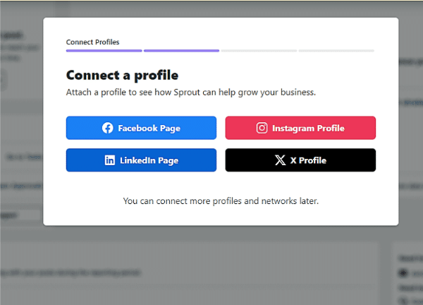 Connect Sprout Social social media profile
