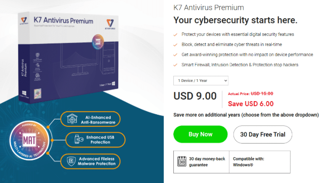 K7 Antivirus Premium